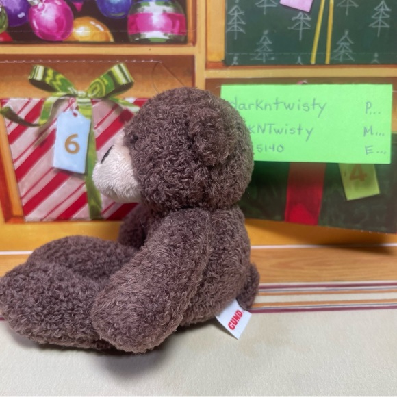 1 BRAND NEW GUND MINI FUZZY PLUSH BEAR ORNAMENT TOY APPROX 4” PRICE FIRM - Picture 5 of 14